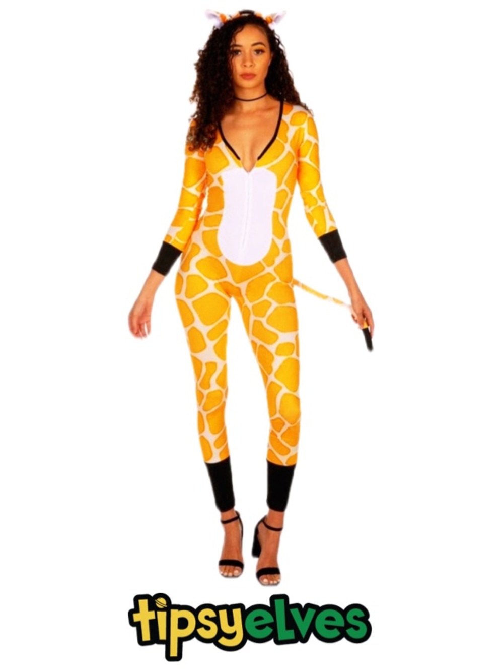 TIPSY ELVES Giraffe Halloween Costume Women’s Size Medium